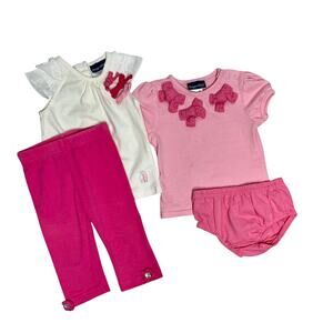 Rugged Bear baby girls bundle 2 tops & 2 bottoms Size 18 months